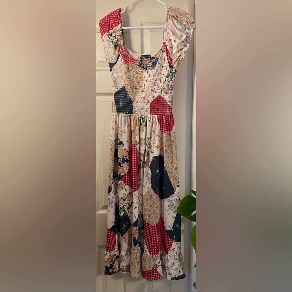 Urban Outfitters smocked midi dress